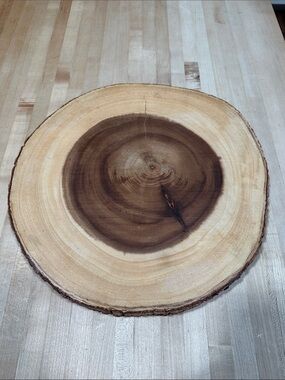 Natural Wood Slice Lazy Susan